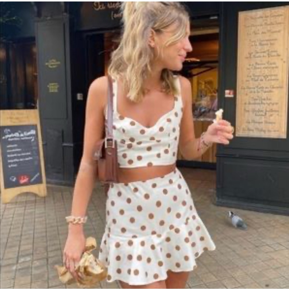 Polka Dot Ruffle set